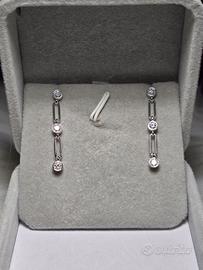 Orecchini pendenti diamante moissanite 
