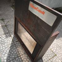  chiusura camino con vetro a scomparsa in buone co