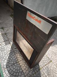  chiusura camino con vetro a scomparsa in buone co