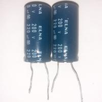 Coppia di Condensatori usati Elna 220uF 200V