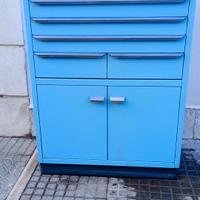 Mobile mobiletto celeste multiuso cucina bagno