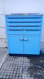 Mobile mobiletto celeste multiuso cucina bagno