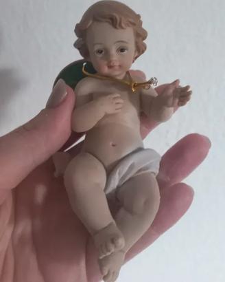 Statua di Gesù Bambino, altezza 11,5 cm. Nuova