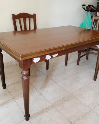 tavolo in legno allungabile 