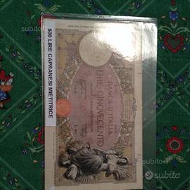 Banconota 500 Lire Capranesi (Mietitrice)