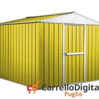 Box porta attrezzi lamiera 276x260 7,2 mq giallo