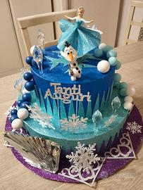 Torta scenografica Frozen