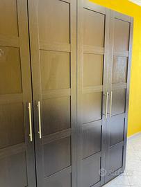 2 Armadi guardaroba Ikea Bergsbo Ante marroni