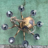 Lampadario antico in ottone