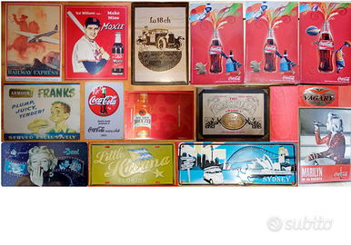 Insegne pubblicitarie e altro in latta lotto 2