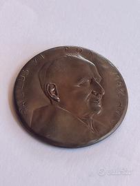MEDAGLIA in bronzo PAOLO VI anno V 1967