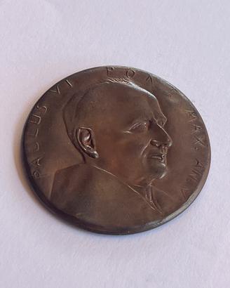 MEDAGLIA in bronzo PAOLO VI anno V 1967