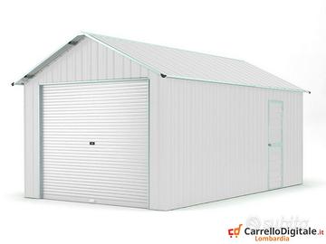 Capanno container box 360x762cm serranda bianco