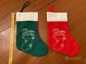 Set 2 Calze della Befana (vuote) - Cm 27.