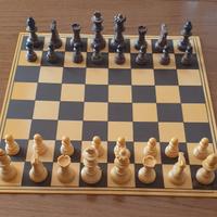 Gioco Scacchiera Scacchi e Dama Vintage Anni 70