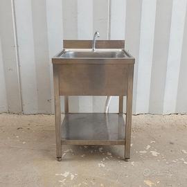 LAVELLO CON RUBINETTO cm 60x60x94h