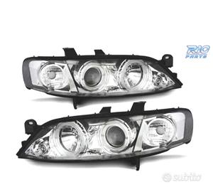 FARI PER OPEL VECTRA B 99-02 ANGEL EYES FONDO CROM