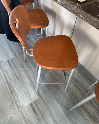 Sgabelli alti in legno