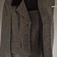 Tailleur grigio giacca/gonna