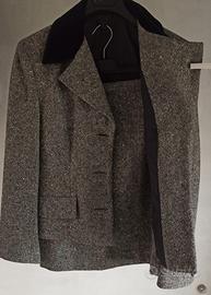Tailleur grigio giacca/gonna