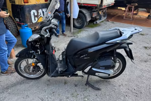Motorino 125 incidentato