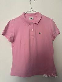 Lacoste polo rosa donna