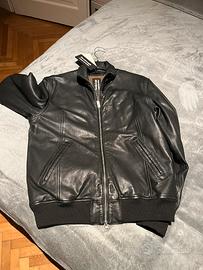 Bomboogie giacca di pelle nera