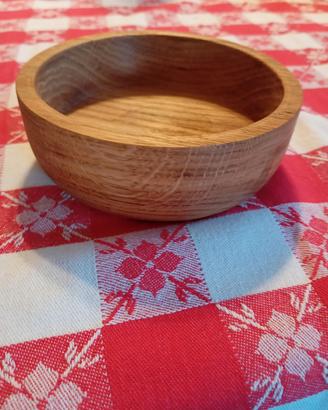 Ciotole tornite in legno di rovere 