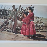 Litografia "Waiting to go to the powwow"