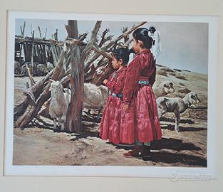 Litografia "Waiting to go to the powwow"