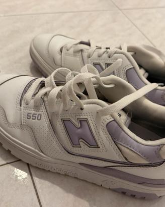 New Balance 550 donna bianco/lilla 🤍💜