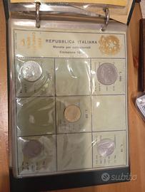 collezione di monete dal 71 al 77 fior di conio 