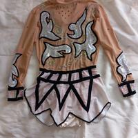 Body bianco/nero GINNASTICA RITMICA GARE