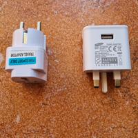 Caricabatterie originale Samsung UK + adattatore