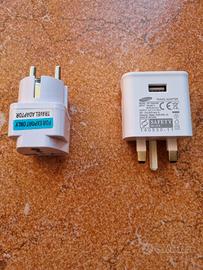 Caricabatterie originale Samsung UK + adattatore