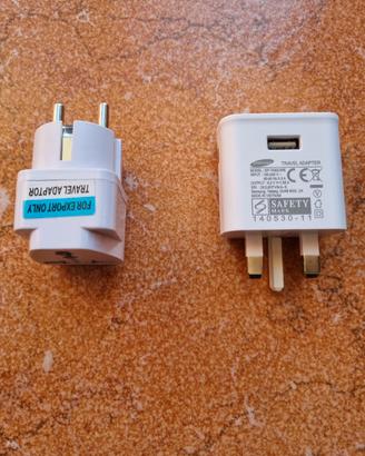 Caricabatterie originale Samsung UK + adattatore