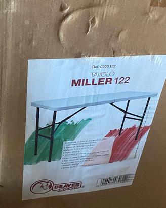 Tavolino da campeggio Miller 122, pieghevole. Nuov