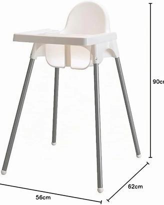 SEGGIOLINO IKEA DA TAVOLO BIANCO 
