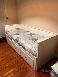 Letto singolo matrimoniale con cassetti ikea