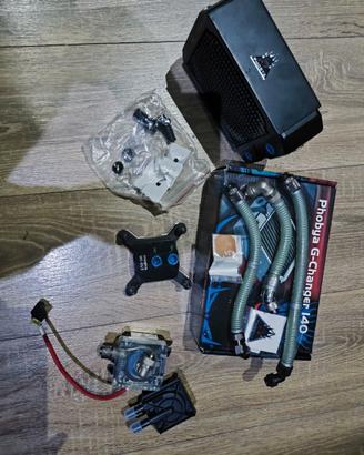 Pezzi impianto a liquido per pc custom