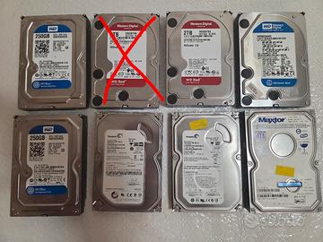 Hard Disk 2TB, 500GB, 250GB, WD, Seagate, nas...