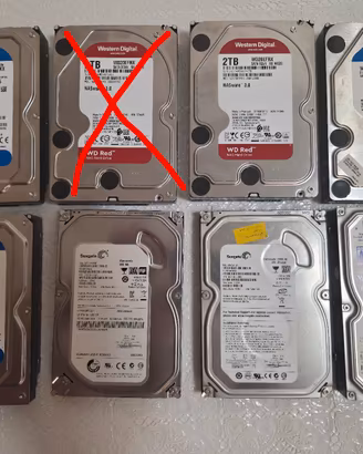 Hard Disk 2TB, 500GB, 250GB, WD, Seagate, nas...
