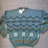 Maglione vintage made in Italy in lana taglia XL, 