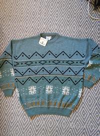 Maglione vintage made in Italy in lana taglia XL, 