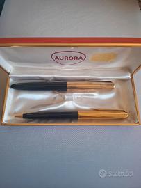 Set penne Aurora vintage stilografica + sfera  
