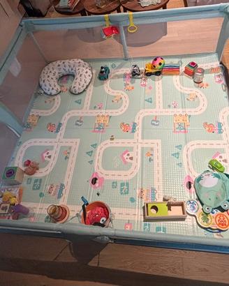Recinto Giochi + Tappeto Materassino Pieghevole