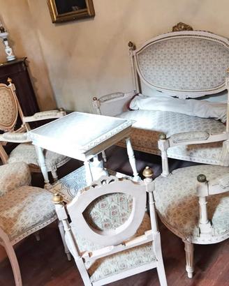 Antico Salottino Bianco in Stile Veneziano Raro