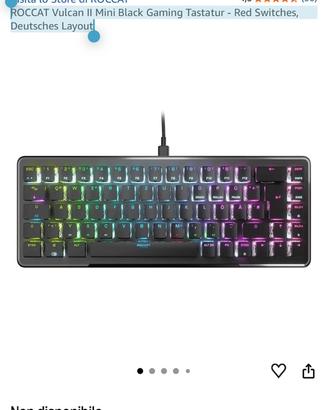 ROCCAT Vulcan II Mini Black Gaming Tastatur -