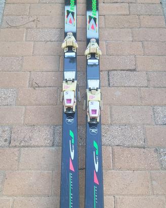 Sci  vintage Rossignol cm 170 con attacchi