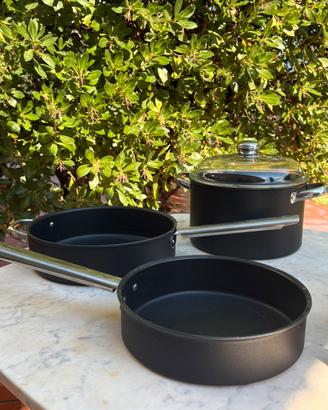 Set di tre pentole da cucina Ballarini